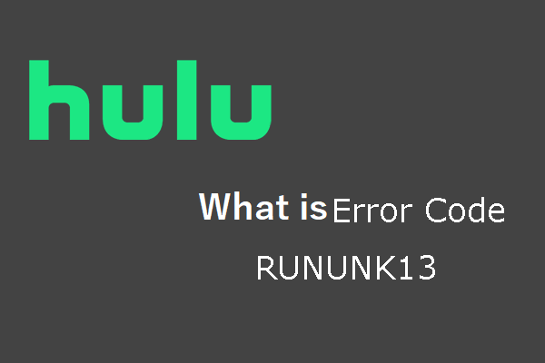 What Is Hulu Error Code Rununk13? » Business To Mark