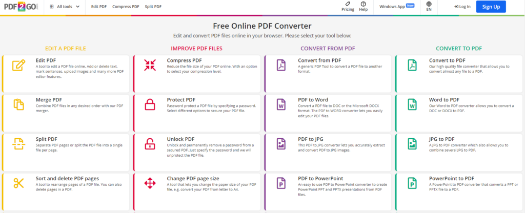 PDF to Word Online6