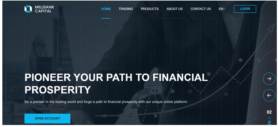 MillBankCapital website